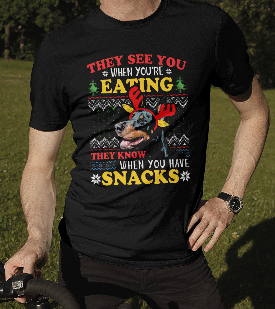 They See You When You're Eating They Know When You Have Snacks T-Shirt