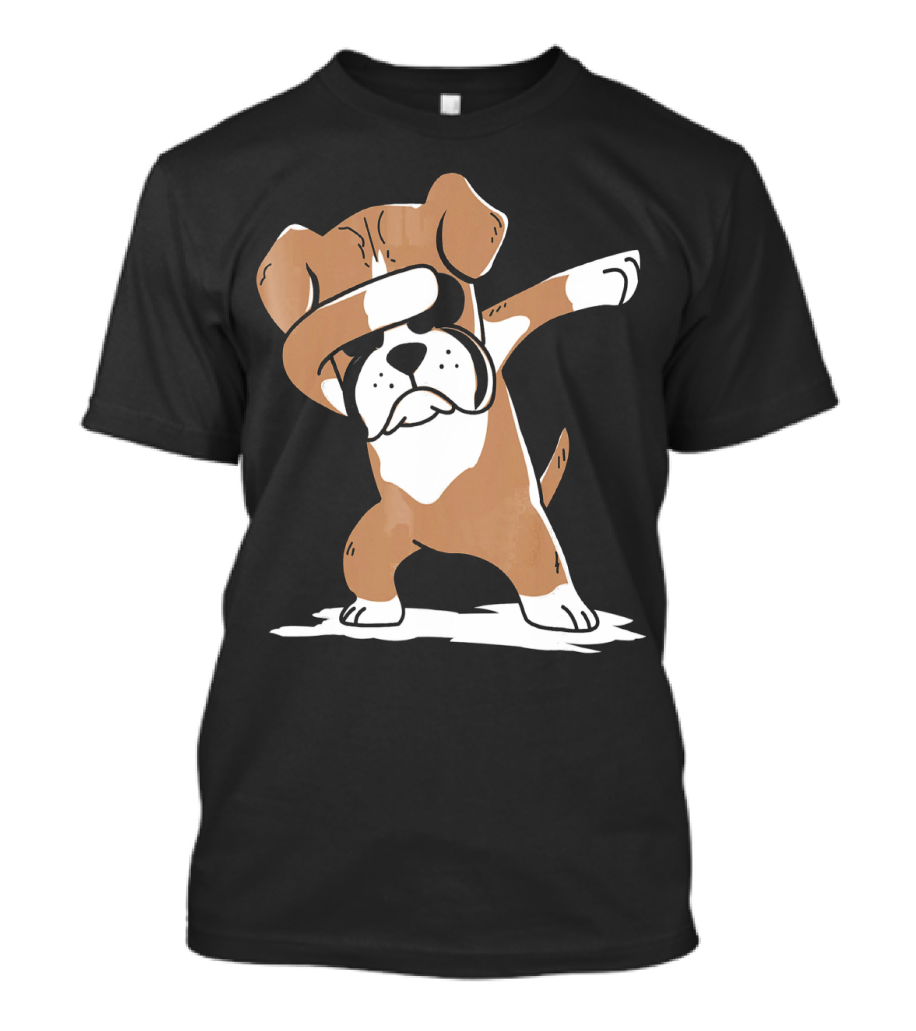 Funny Boxer Dog Dabbing T-Shirt