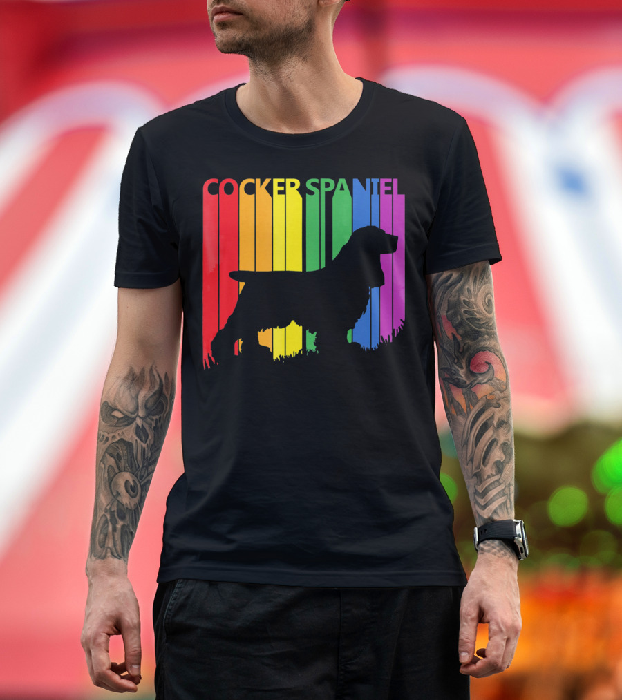 Cocker Spaniel Rainbow T-Shirt