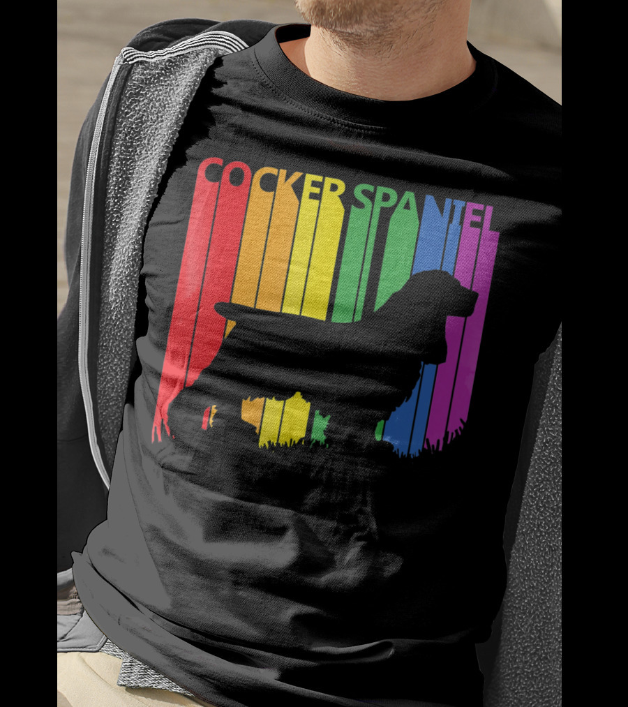 Cocker Spaniel Rainbow T-Shirt