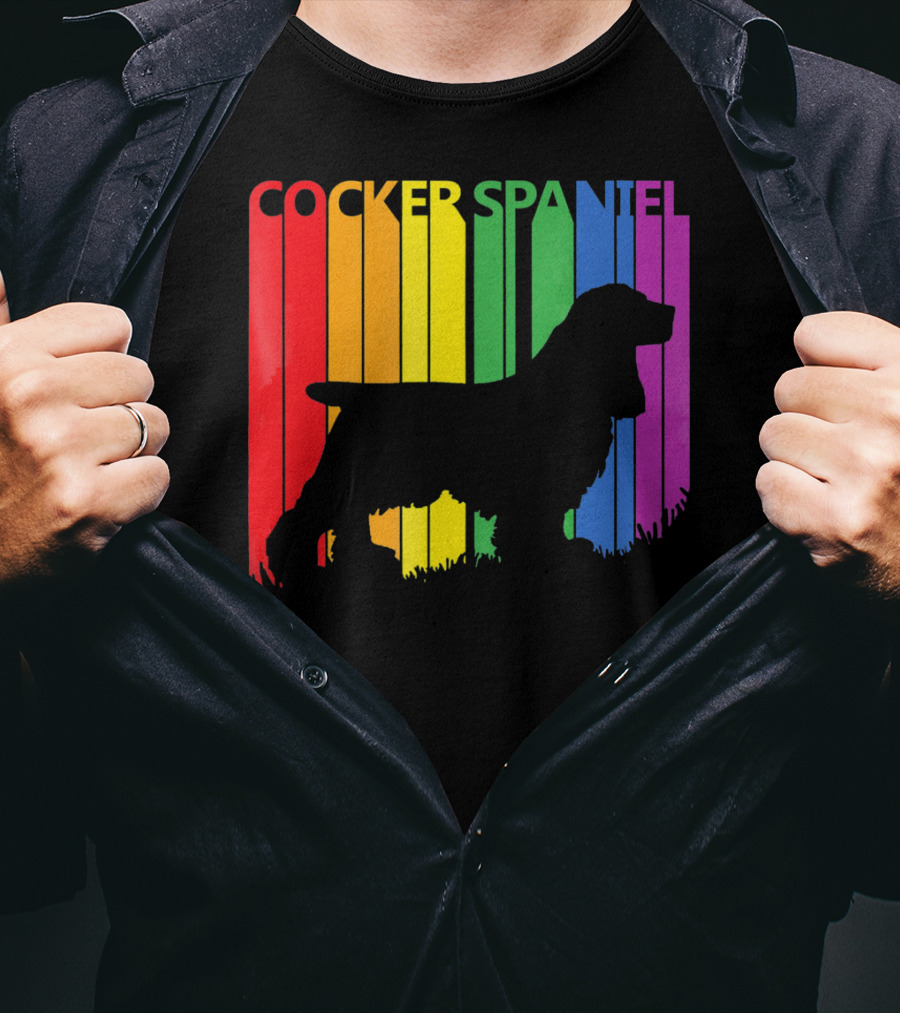 Cocker Spaniel Rainbow T-Shirt
