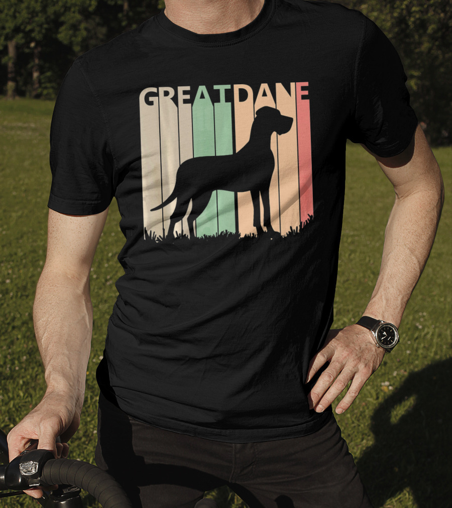 Great Dane Valentine Vintage Silhouette For Him T-Shirt