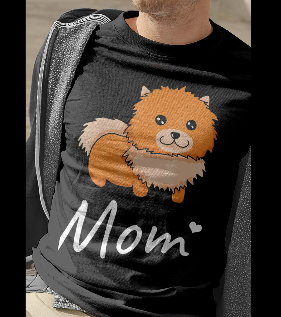 Pomeranian Mom I Love Dogs Dog Moms T-Shirt