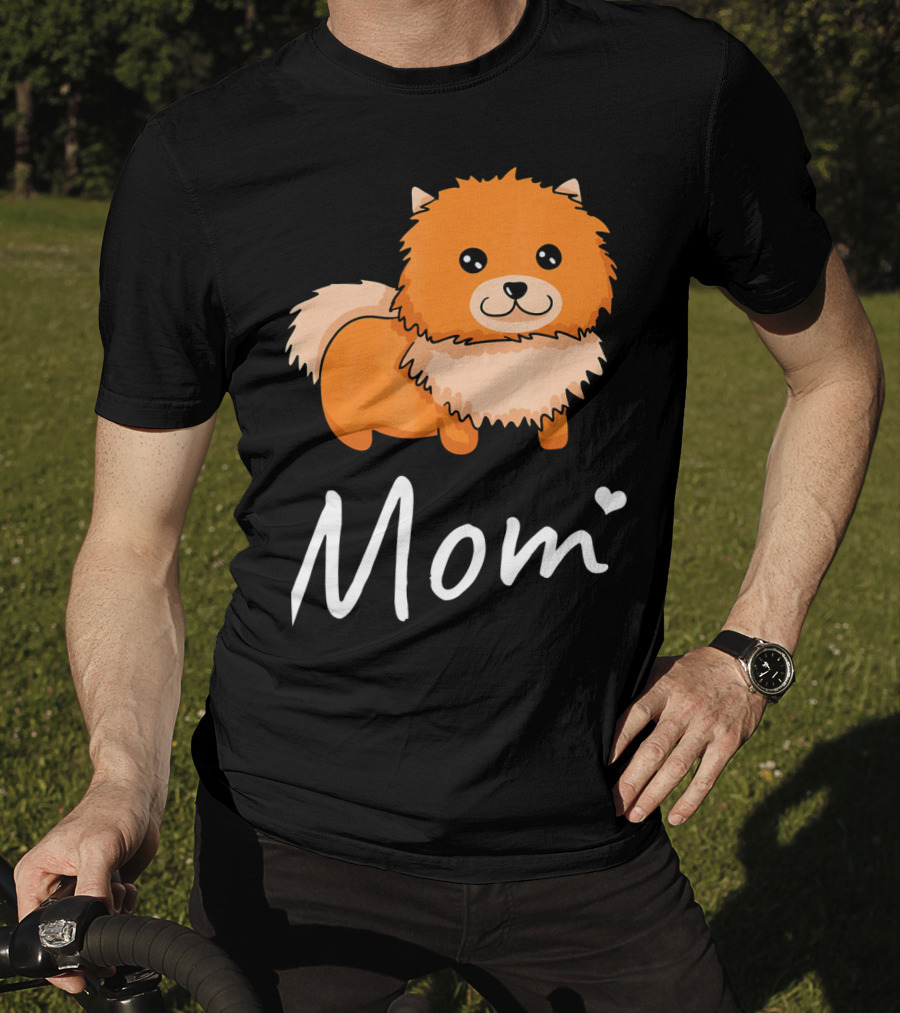 Pomeranian Mom I Love Dogs Dog Moms T-Shirt