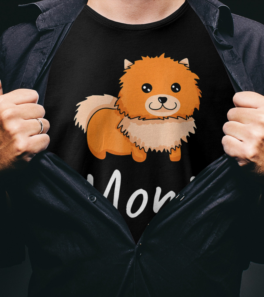 Pomeranian Mom I Love Dogs Dog Moms T-Shirt