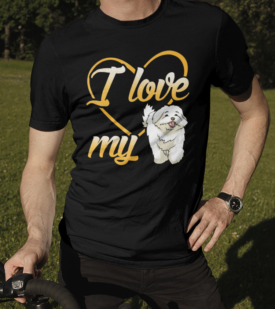 I Love My Maltese Dog Heart T-Shirt