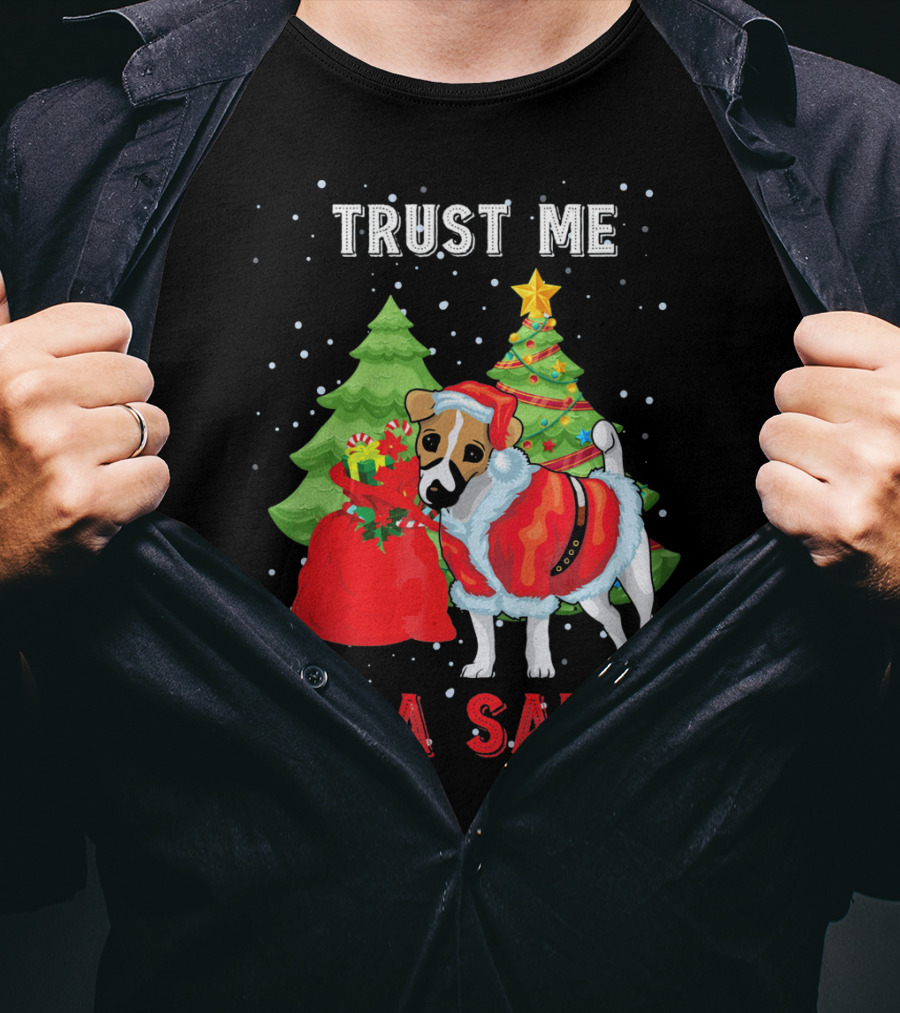 Trust Me I'm A Santa Jack Russell Dog Christmas Holiday T-Shirt