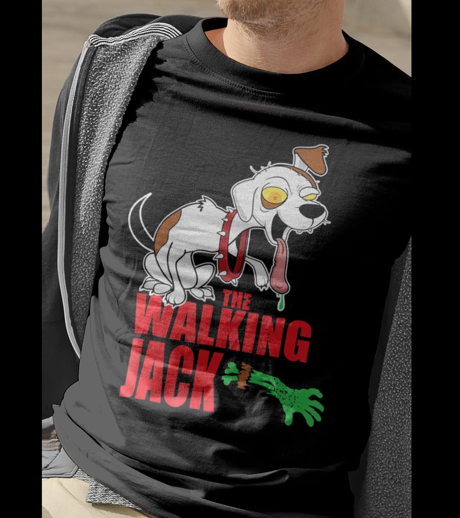 The Walking Jack Russell Terrier Zombie Hall T-Shirt