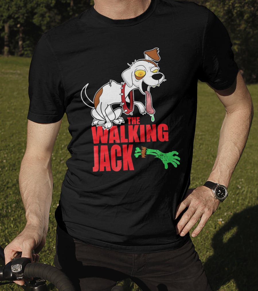 The Walking Jack Russell Terrier Zombie Hall T-Shirt