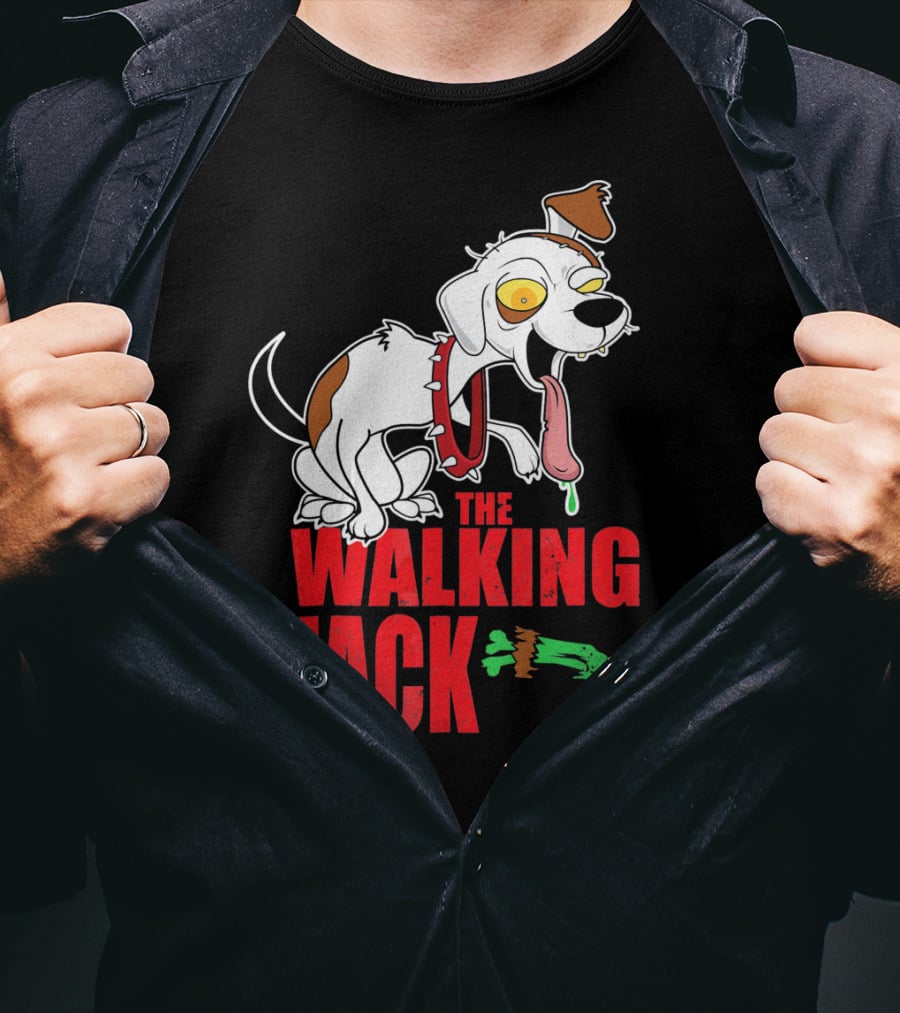 The Walking Jack Russell Terrier Zombie Hall T-Shirt