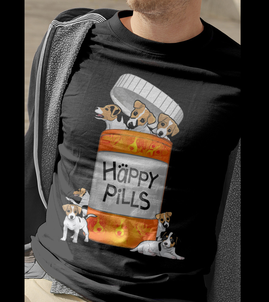 Happy Pills Jack Russell Terrier T-Shirt