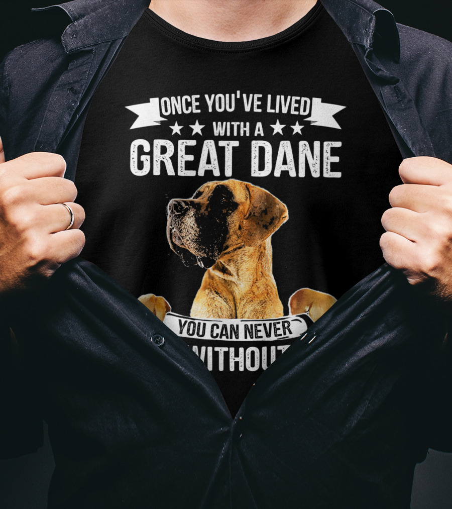Once You've Lived With A Great Dane You Can Never Live Without One T-Shirt