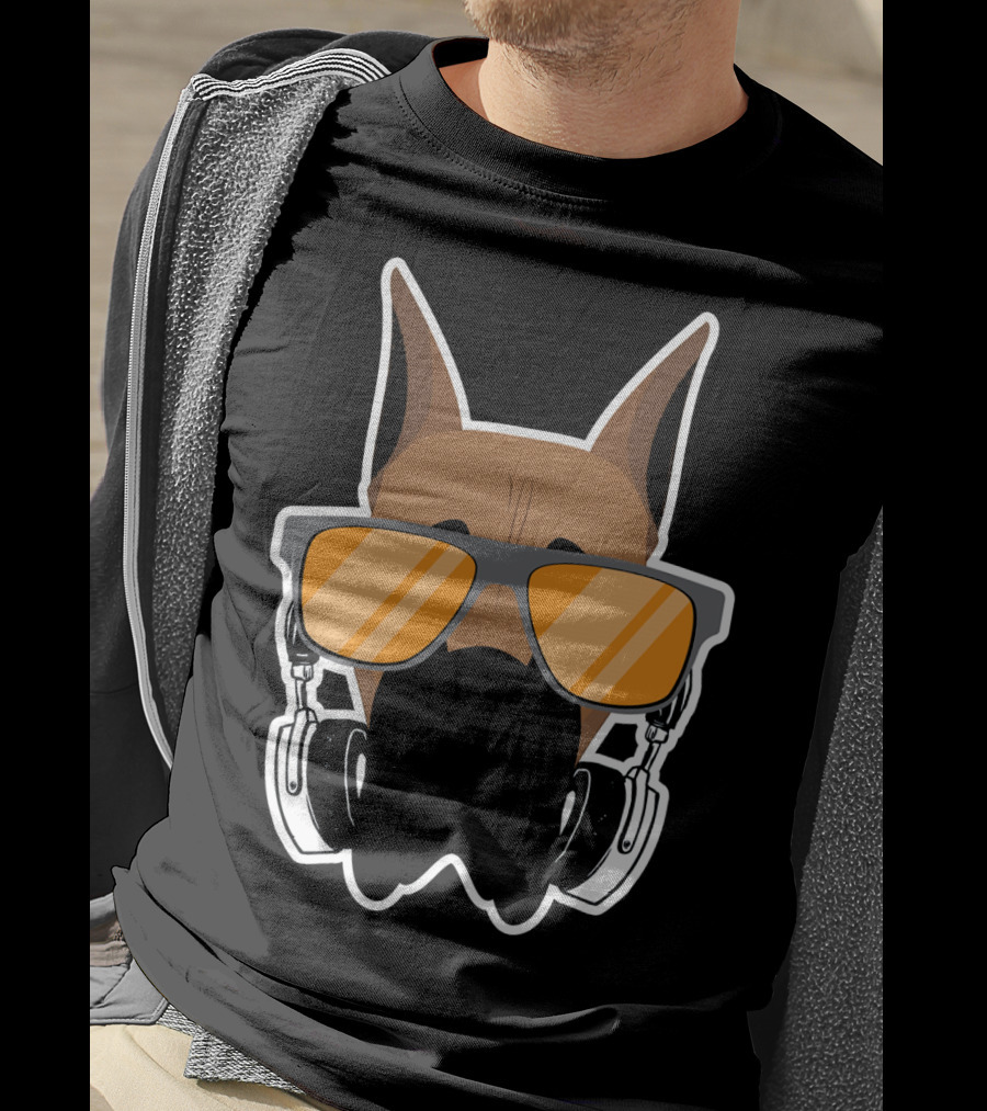 DJ Great Dane With Headphones And Sunglasses T-Shirt