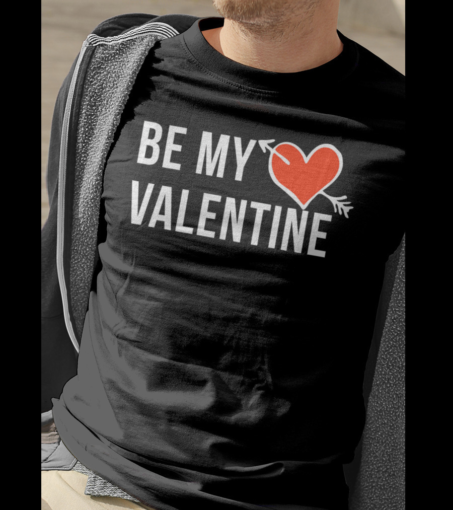 Be My Valentine Heart And Arrow T-Shirt