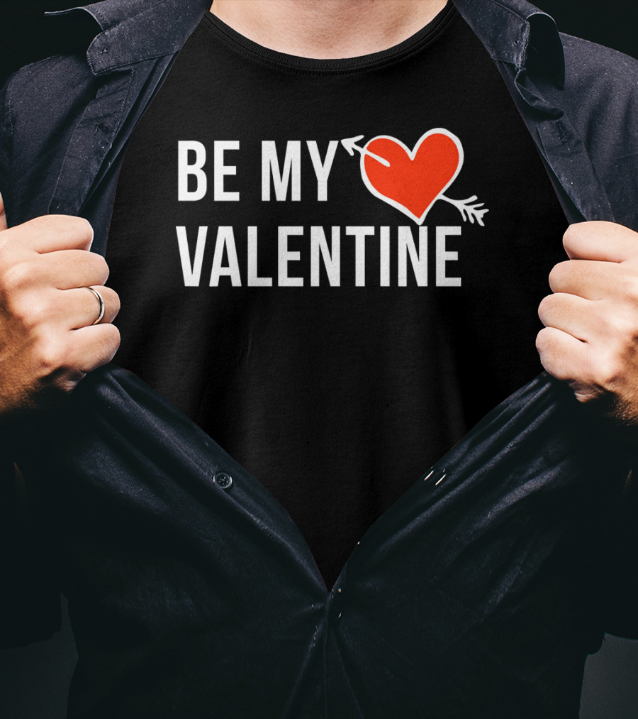 Be My Valentine Heart And Arrow T-Shirt