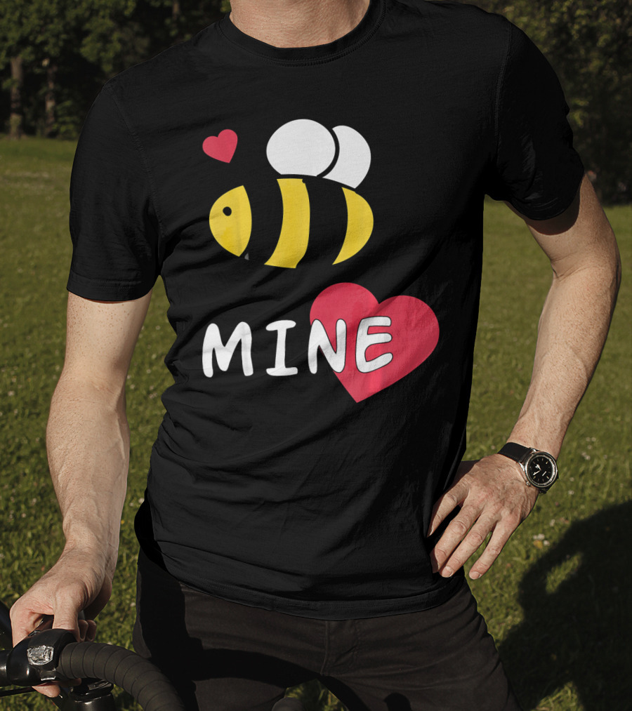 Bee Mine Valentine's Day Puns With Hearts T-Shirt
