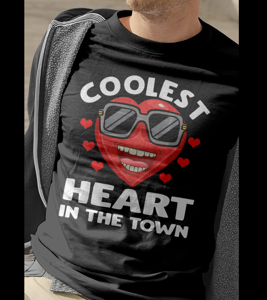 Coolest Heart In The Town Valentine's Boys T-Shirt