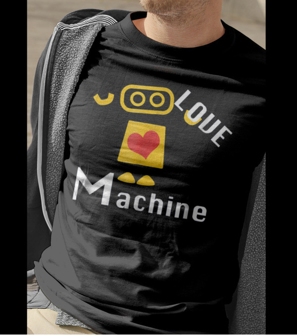 Boys Valentines Day Red Robot Love Machine T-Shirt