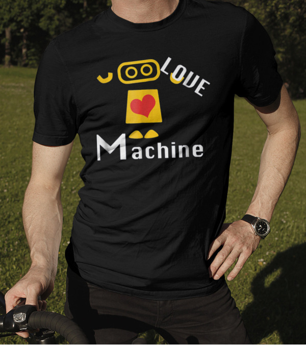Boys Valentines Day Red Robot Love Machine T-Shirt
