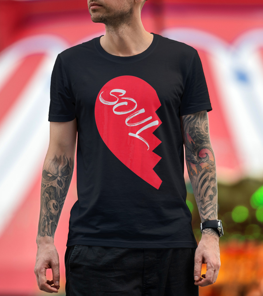 Couple Half Heart Soulmate Valentines Soul T-Shirt