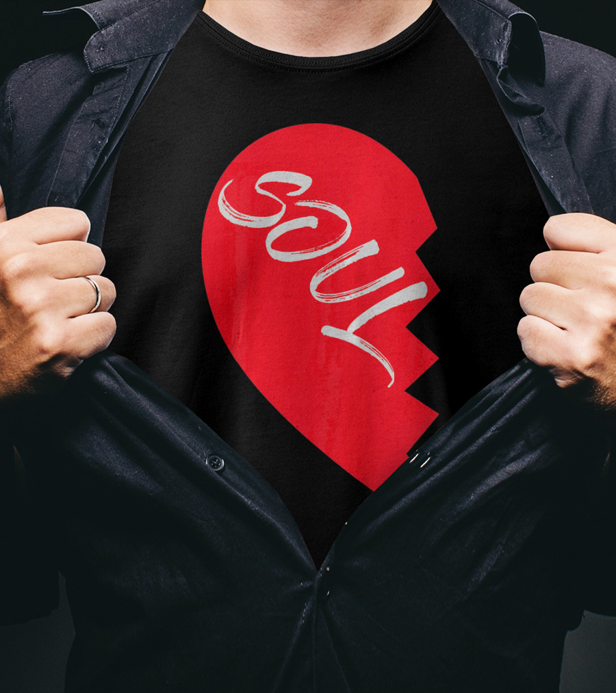 Couple Half Heart Soulmate Valentines Soul T-Shirt
