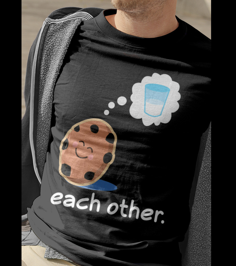 Couples Matching Cookie And Milk Each Other Valenti T-Shirt