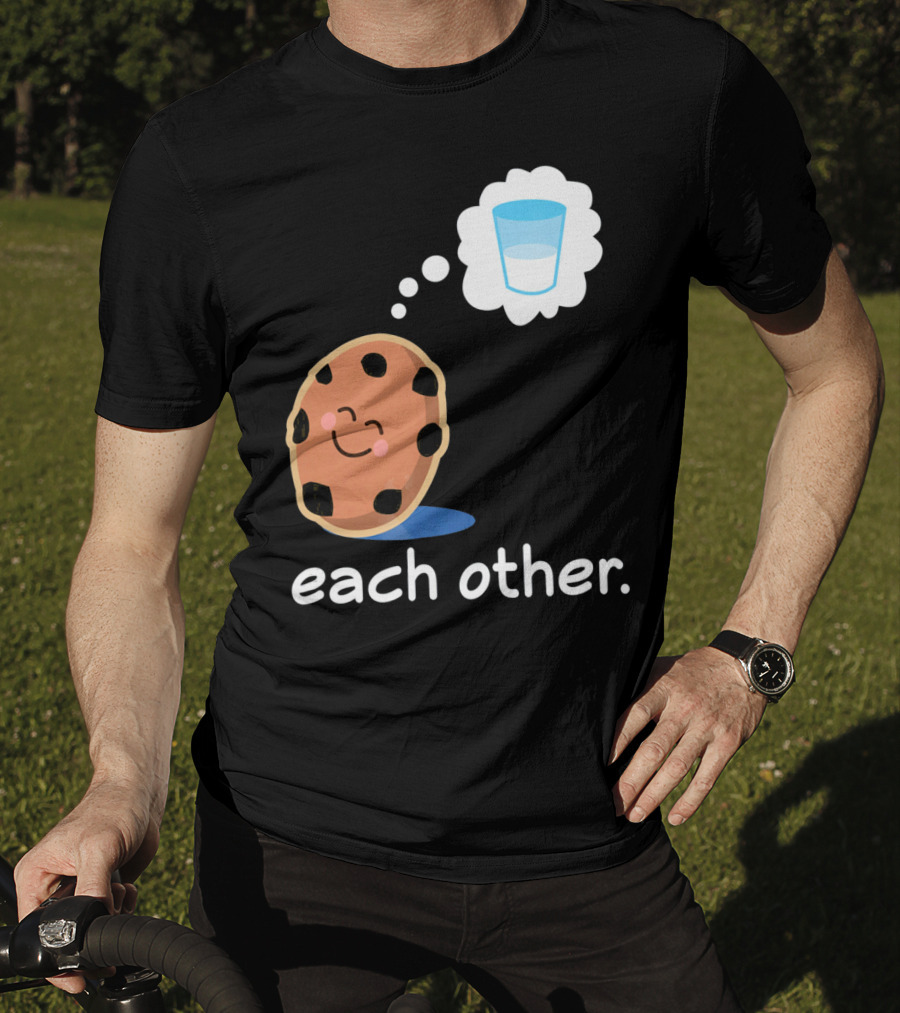 Couples Matching Cookie And Milk Each Other Valenti T-Shirt