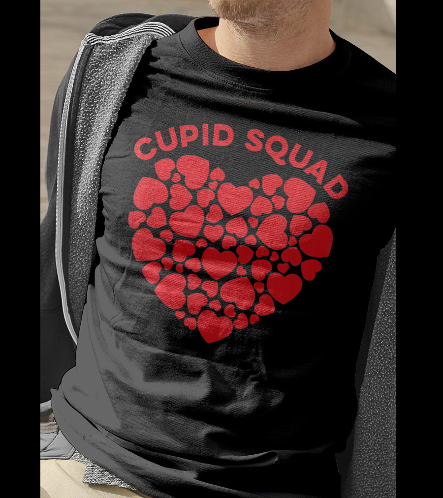 Cupid Squad Valentines Heart T-Shirt
