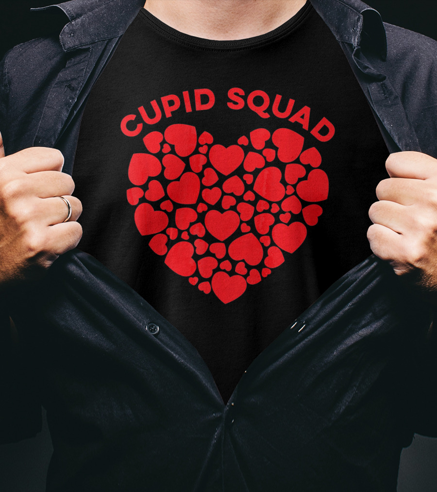 Cupid Squad Valentines Heart T-Shirt