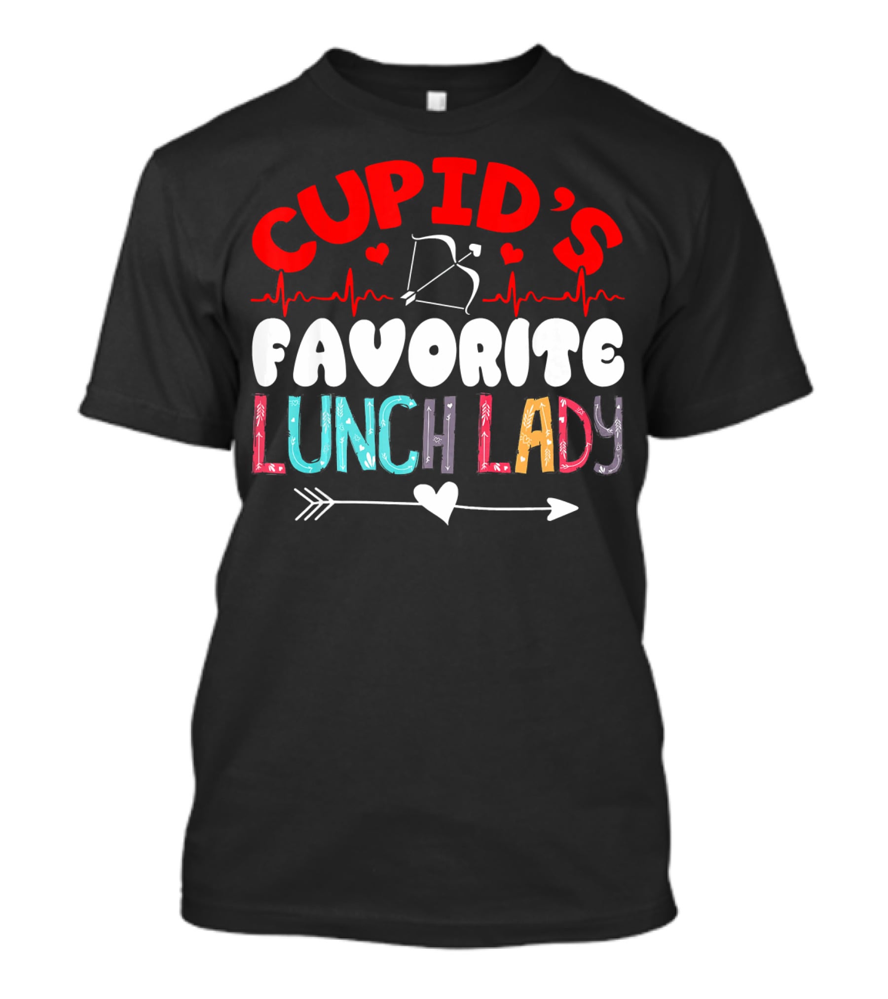 Cupid's Favorite Lunch Lady Valentine T-Shirt