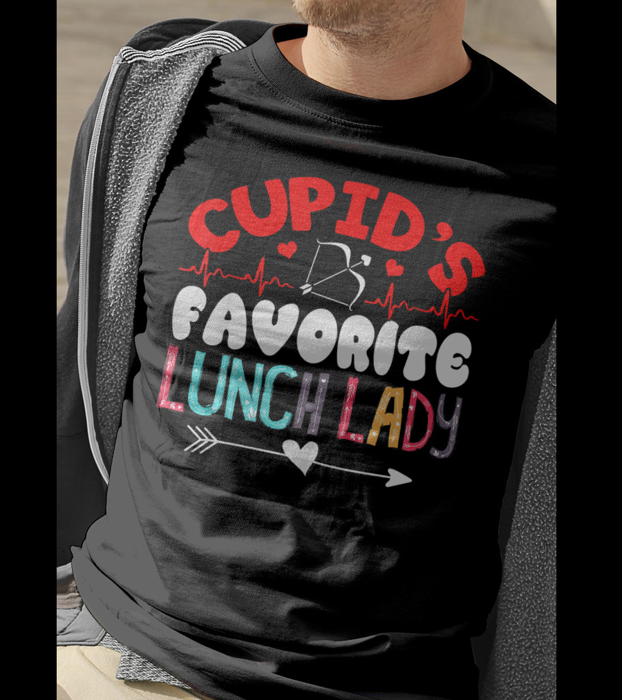 Cupid's Favorite Lunch Lady Valentine T-Shirt