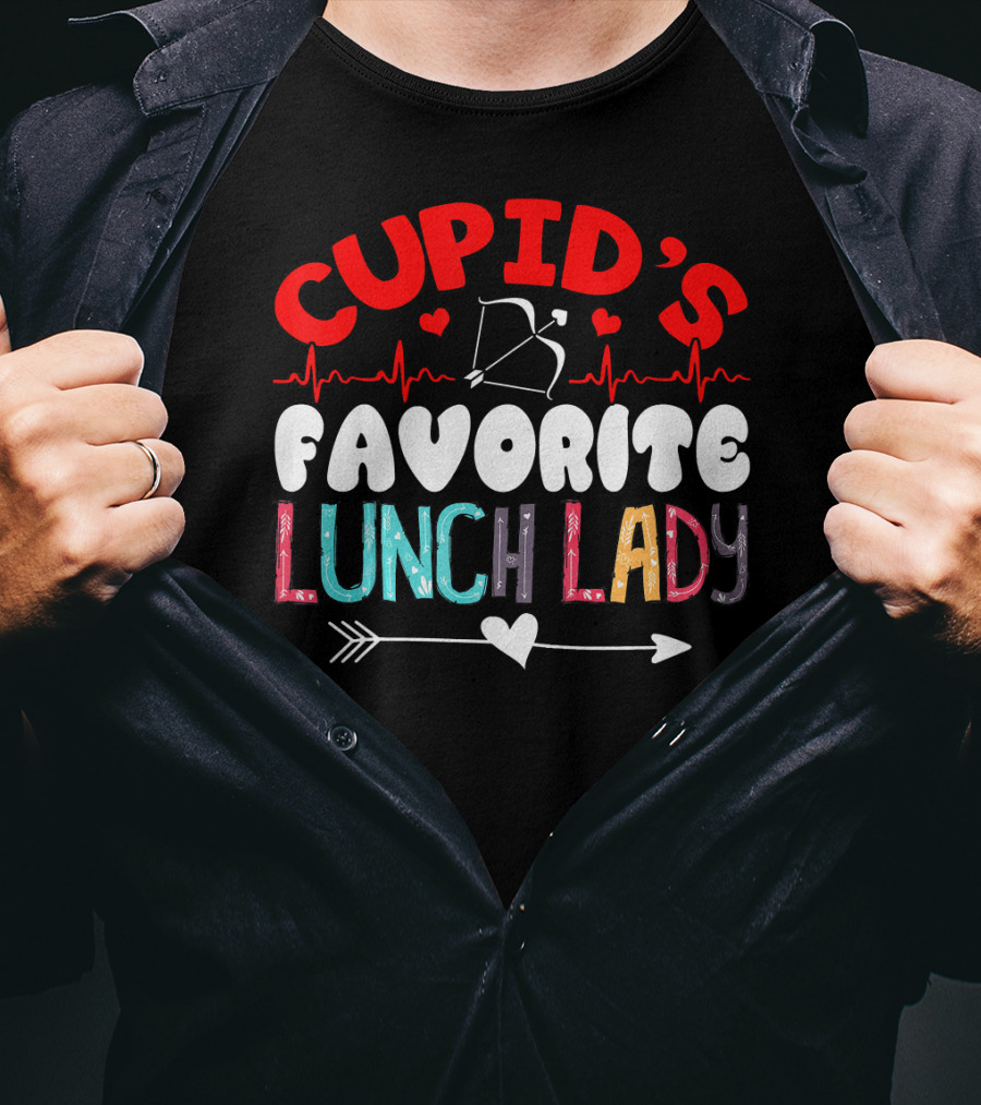Cupid's Favorite Lunch Lady Valentine T-Shirt