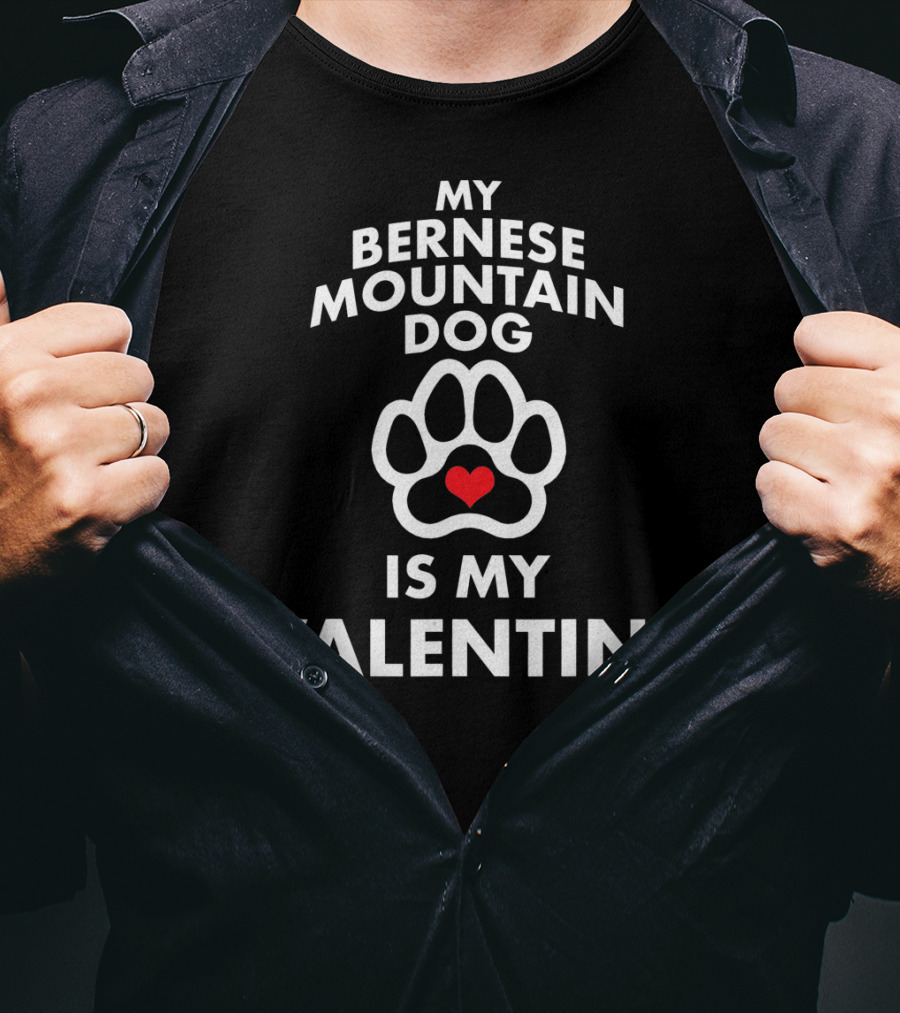 My Bernese Mountain Dog Is My Valentine T-Shirt
