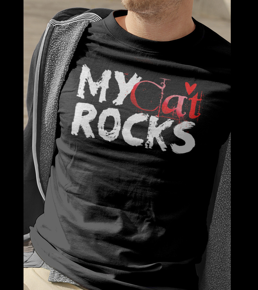 My Cat Rocks Valentine Love T-Shirt
