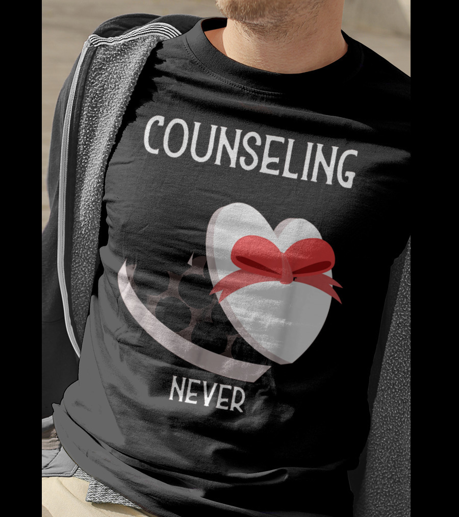 Counseling Never Heart Gift Box T-Shirt