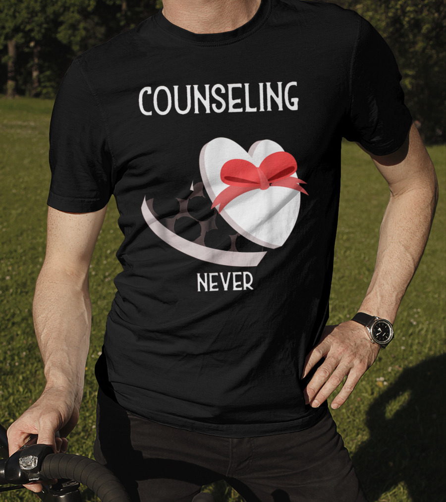 Counseling Never Heart Gift Box T-Shirt