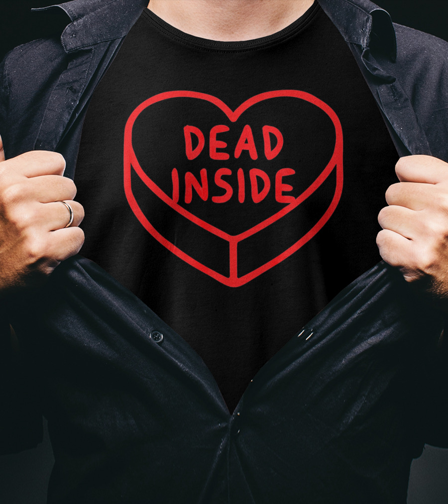 Dead Inside Kawaii Punk Pastel Goth Heart T-Shirt