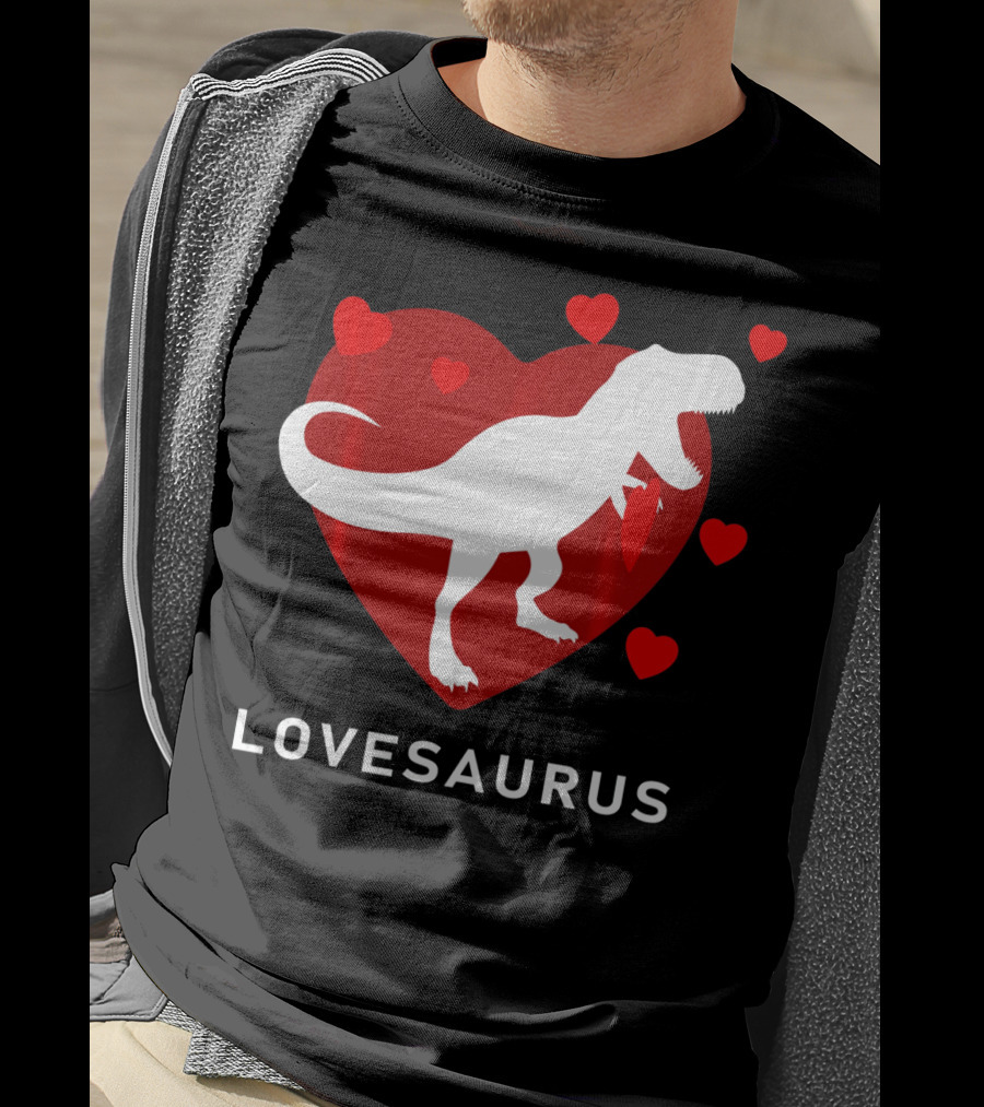 Dinosaur TRex Lovesaurus Kids T-Shirt