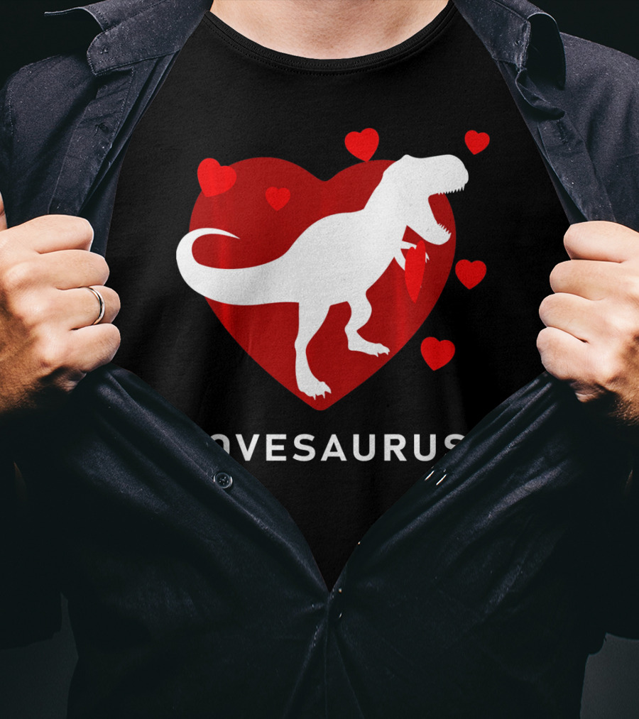 Dinosaur TRex Lovesaurus Kids T-Shirt
