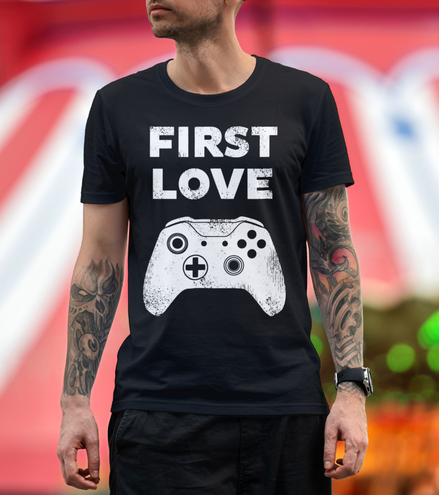 First Love Game Controller Video Gamer Valen T-Shirt