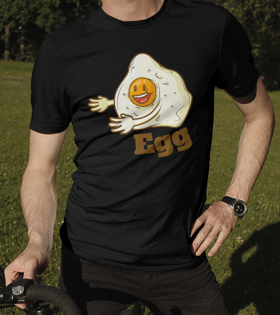 Funny Bacon And Egg Duo Valentines Hugging Egg T-Shirt