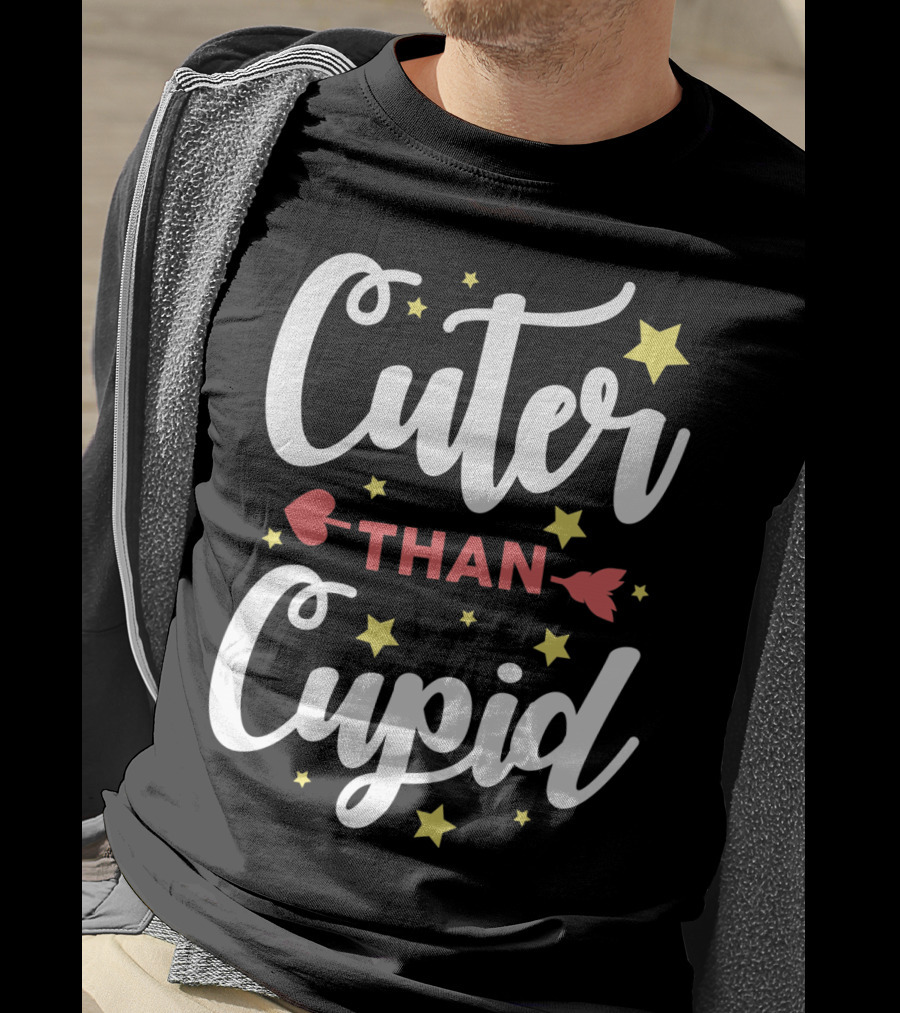 Cuter Than Cupid Arrow Funny Stars T-Shirt