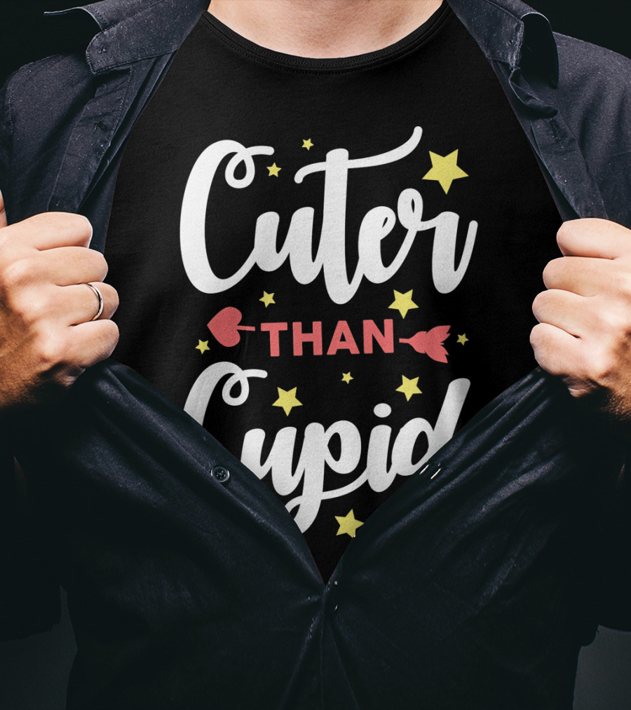 Cuter Than Cupid Arrow Funny Stars T-Shirt