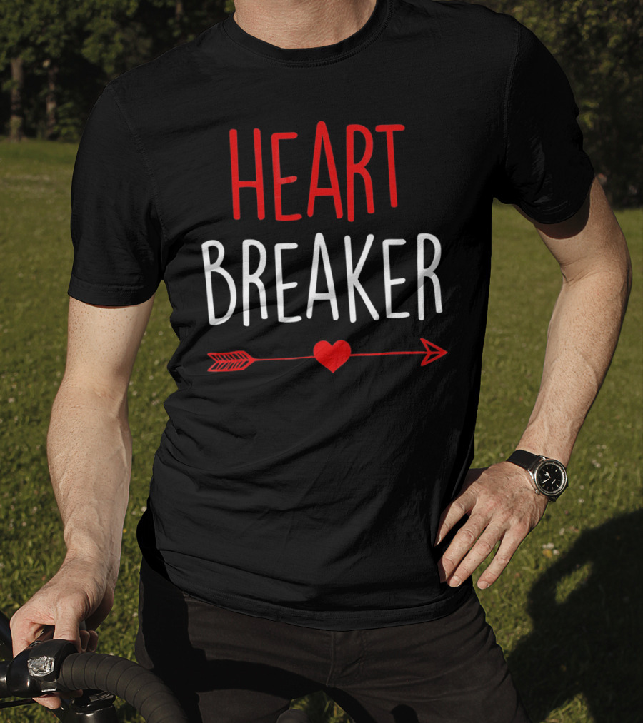 Heart Breaker Arrow Heart Valentine's Day T-Shirt