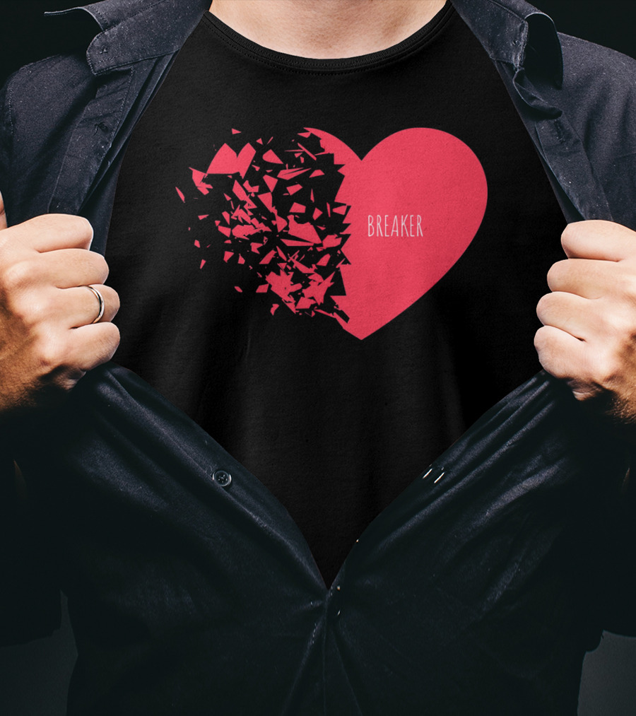 Funny Valentines Day Heart Breaker T-Shirt