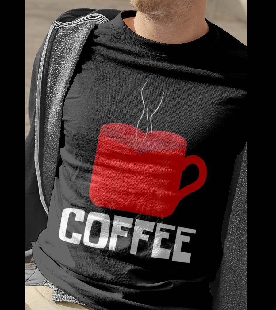 Funny Valentines Coffee Heart Mug Valentine's Day T-Shirt