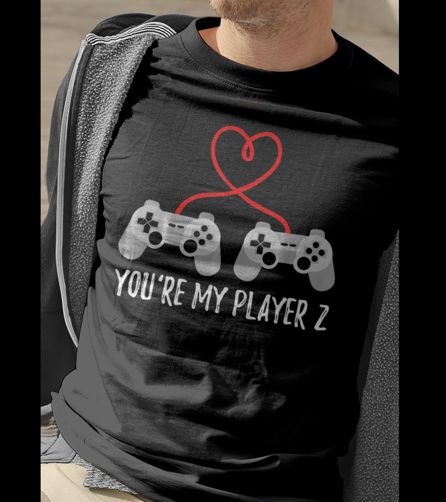 You're My Player 2 Gamer Valentine Day T-Shirt