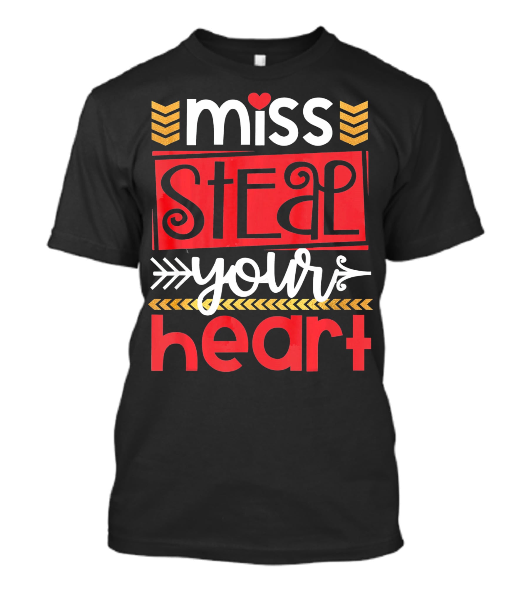 Miss Steal Your Heart Girls Valentines T-Shirt