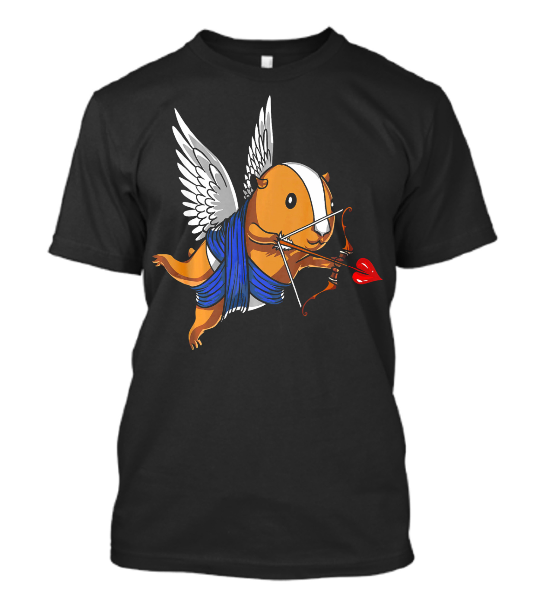 Guinea Pig Cupid Valentines Day Cute Women T-Shirt