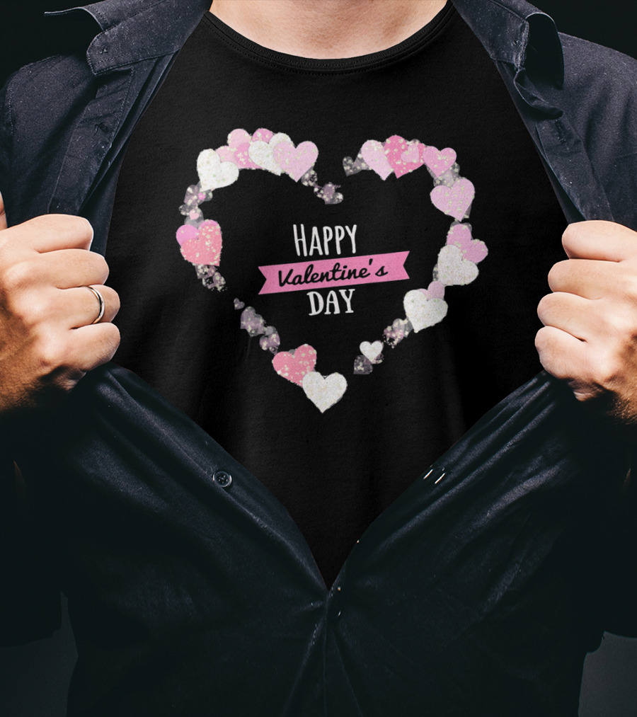 Happy Valentine's Day Heart With Cute Lover T-Shirt